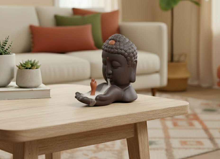 Encensoir à reflux BOUDDHA + 50 CÔNES OFFERTS