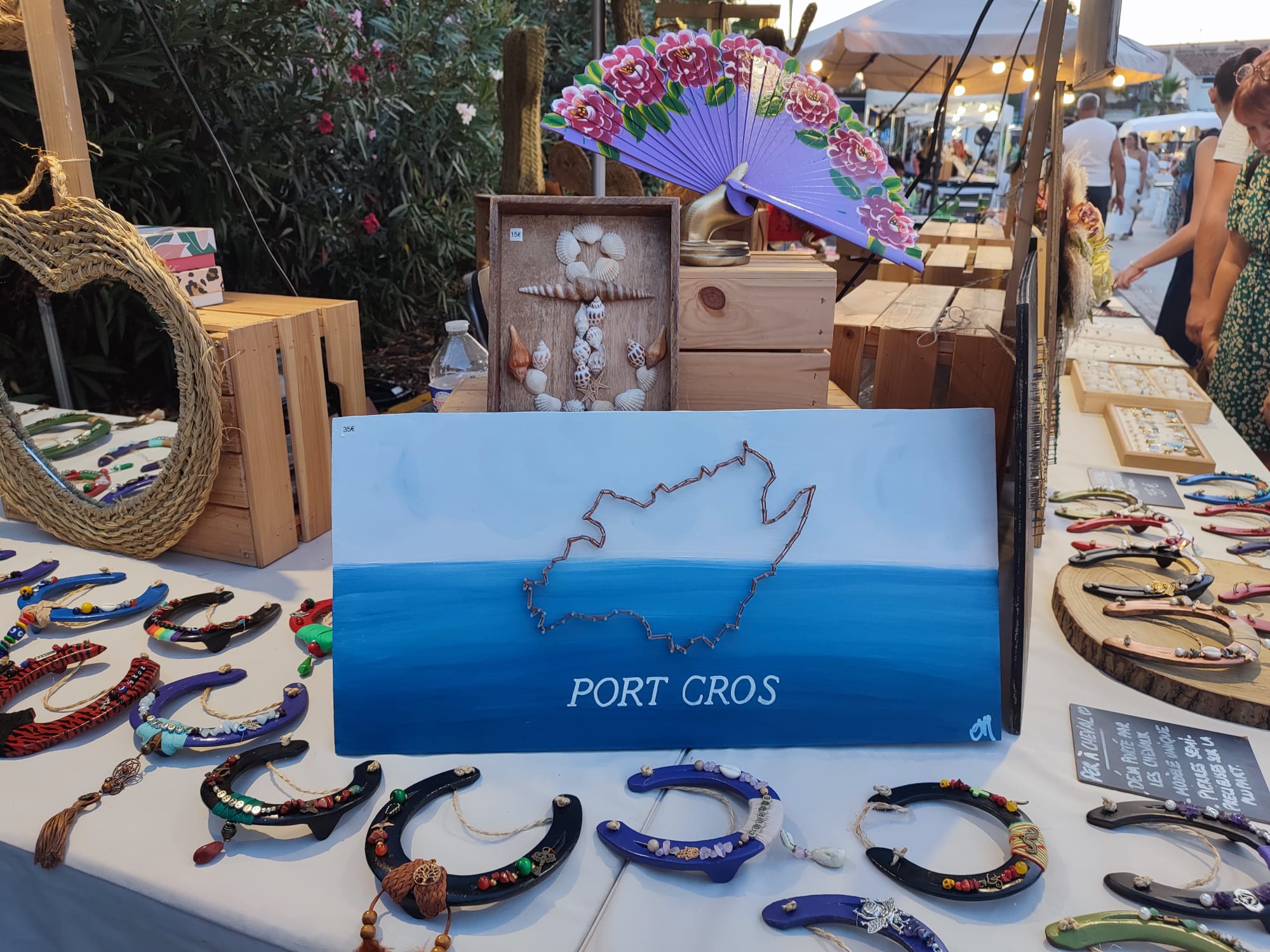 Tableau String art "Port Cros"