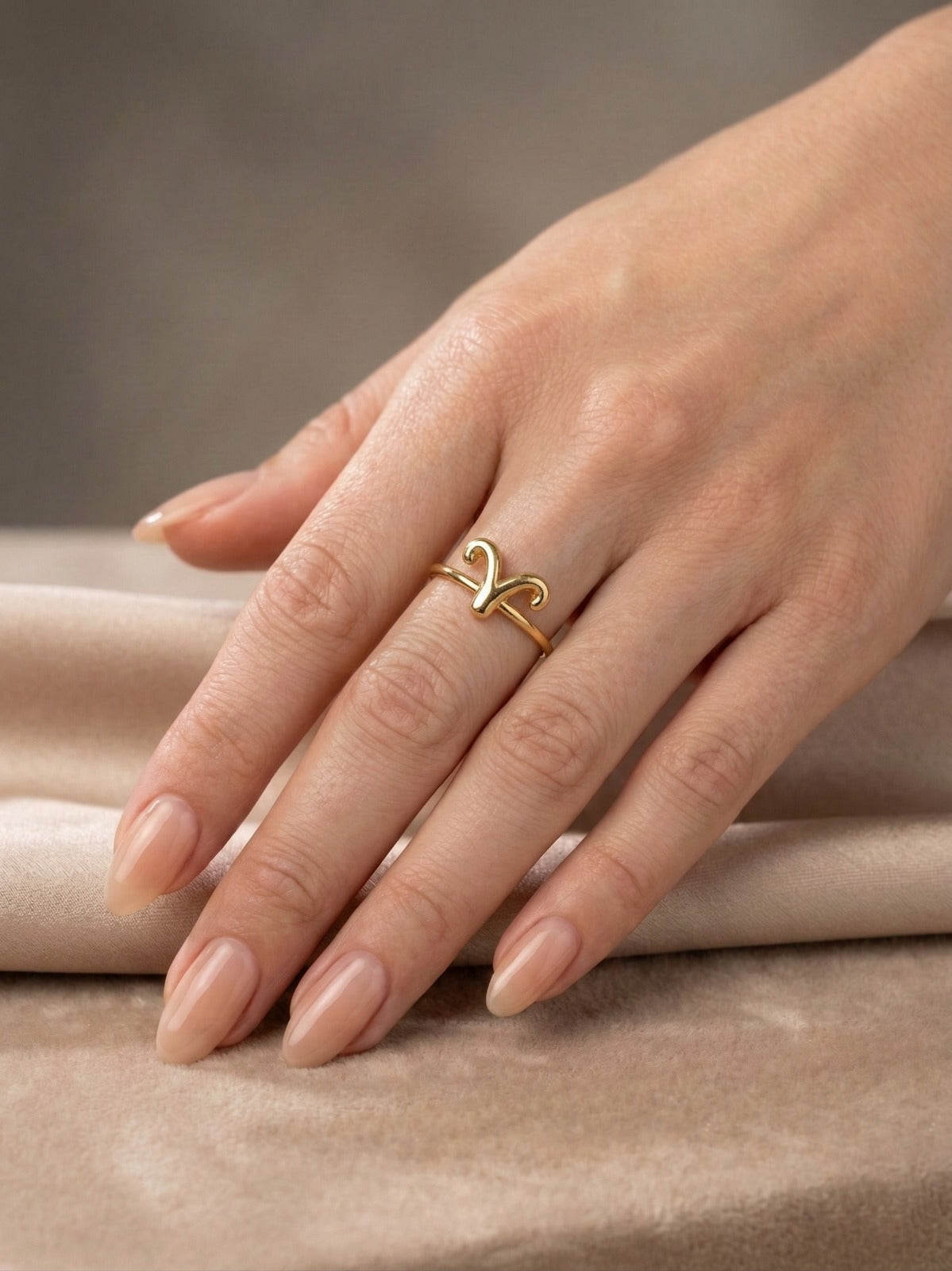 Bague Astro Bélier en Acier Inoxydable