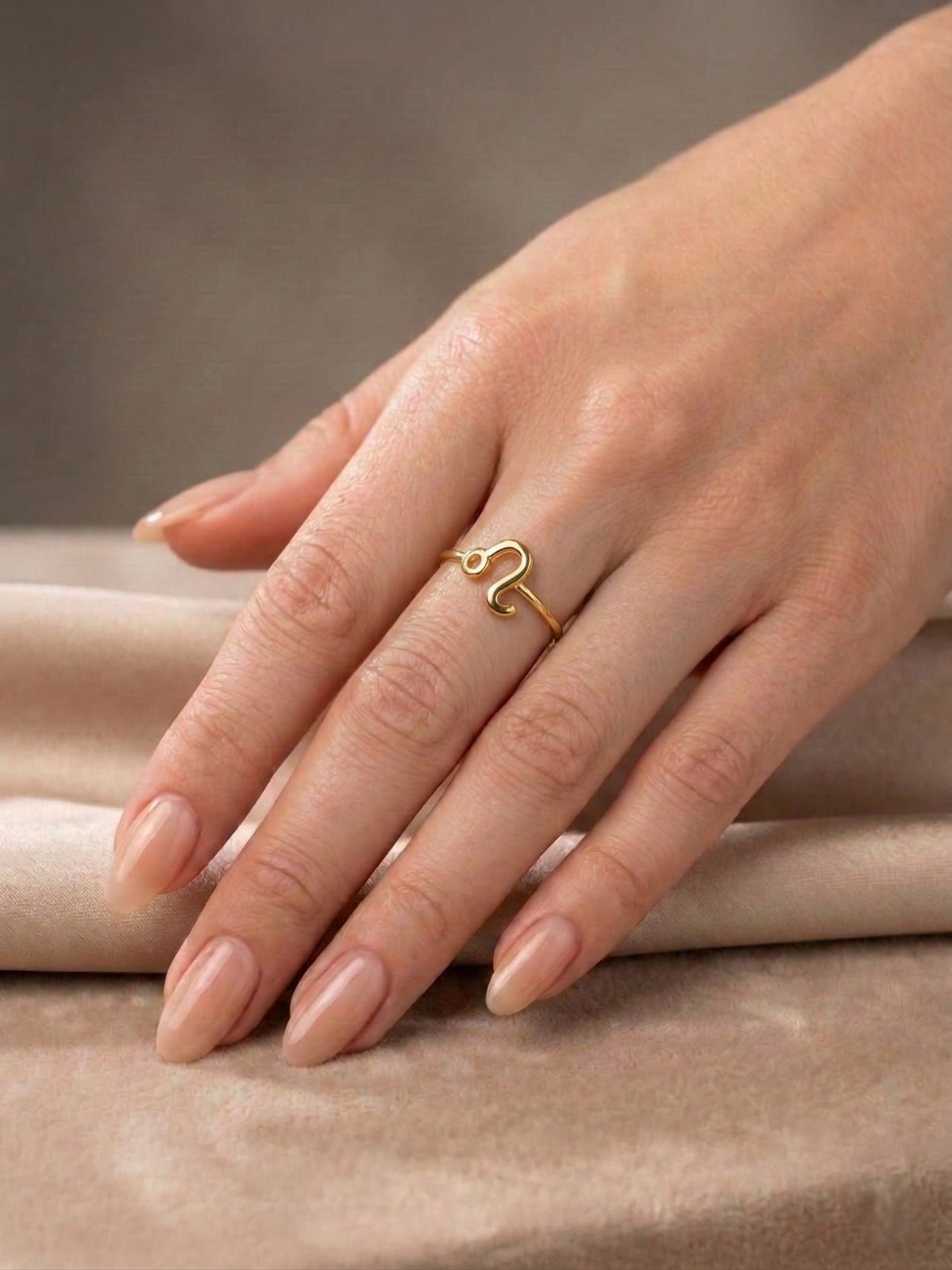 Bague Astro Lion en Acier Inoxydable