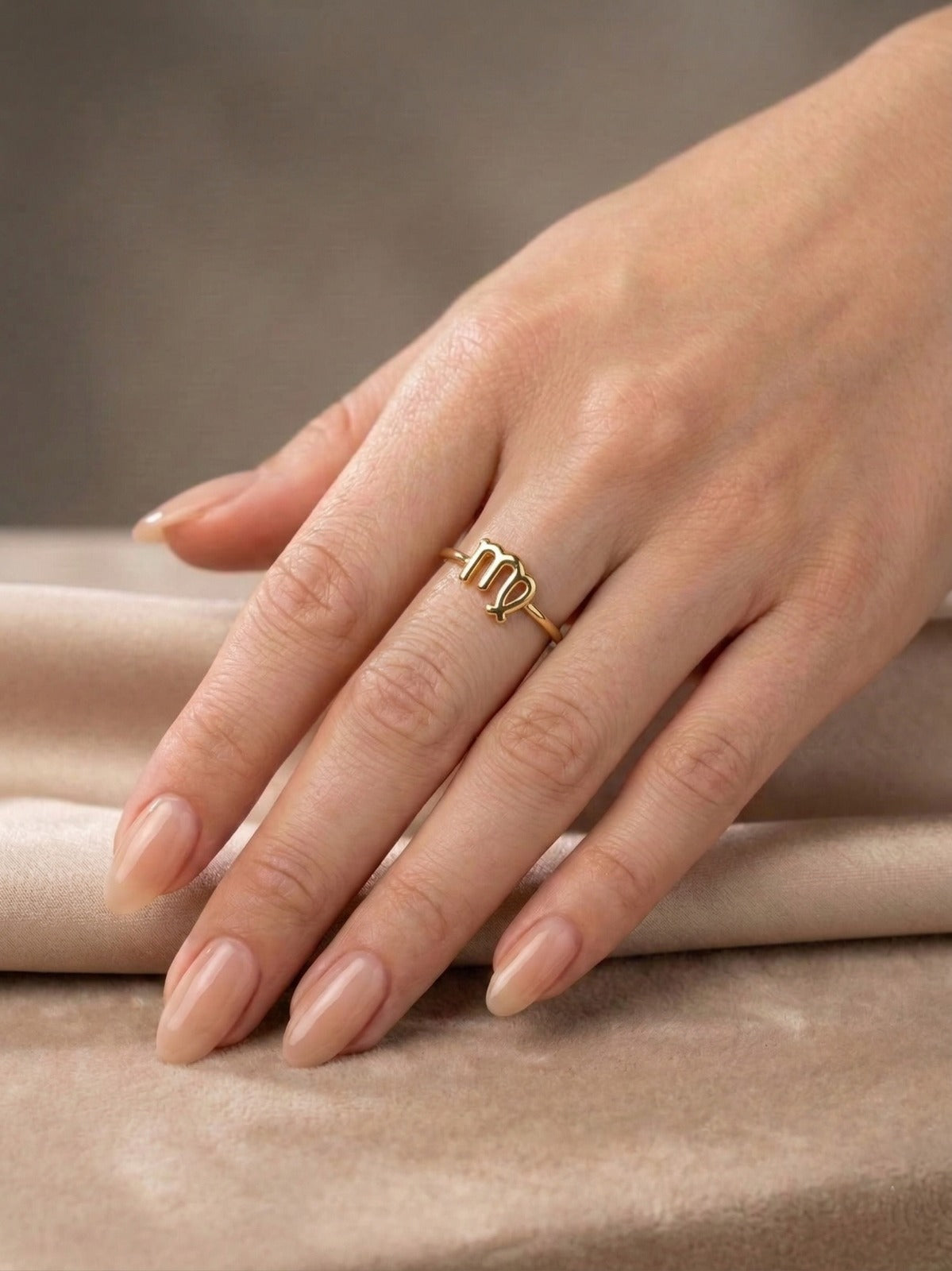 Bague Astro Vierge en Acier Inoxydable